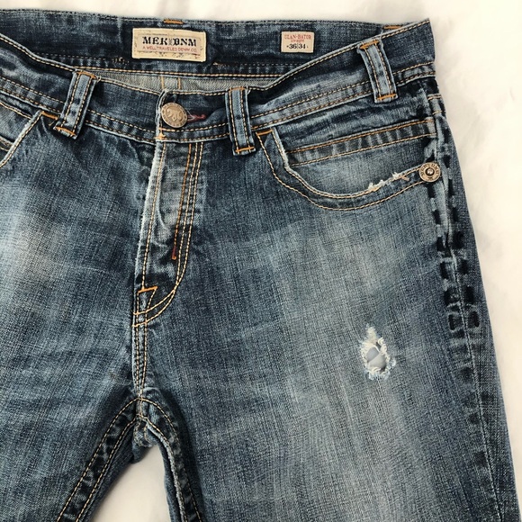MEK Ulan-Bator Straight Jeans w/ Back Zip - Picture 3 of 11